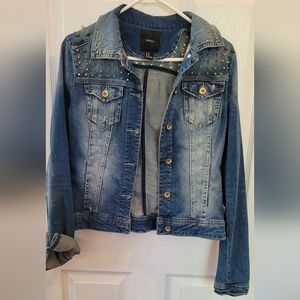 Spiked jean jacket